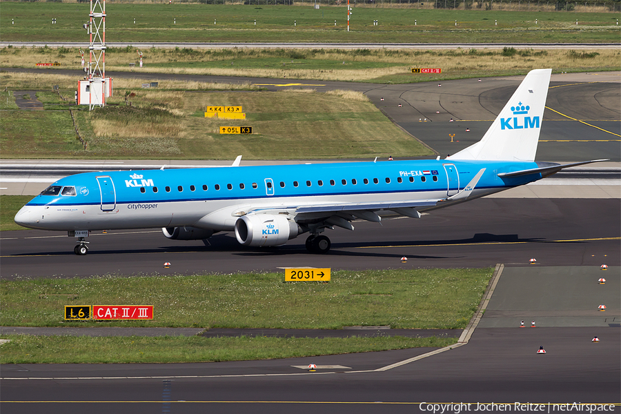 KLM Cityhopper Embraer ERJ-190STD (ERJ-190-100STD) (PH-EXA) | Photo 81426