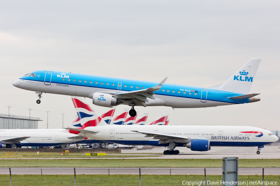 KLM Cityhopper Embraer ERJ-190STD (ERJ-190-100STD) (PH-EXA) | Photo 102342