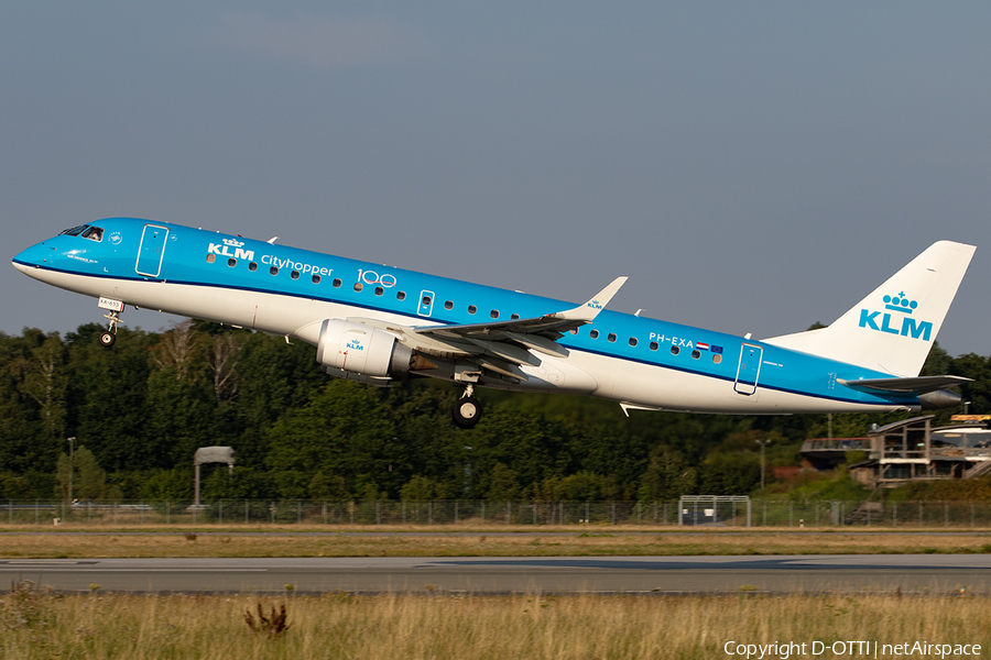 KLM Cityhopper Embraer ERJ-190STD (ERJ-190-100STD) (PH-EXA) | Photo 398144