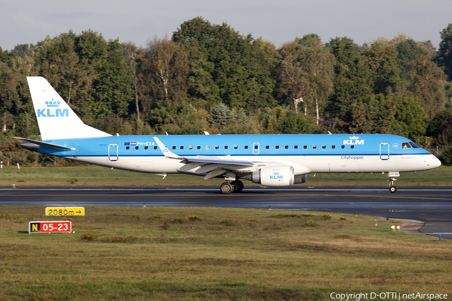KLM Cityhopper Embraer ERJ-190STD (ERJ-190-100STD) (PH-EXA) | Photo 452265