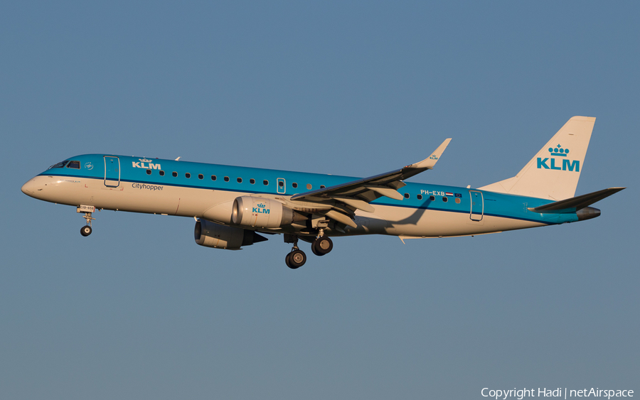 KLM Cityhopper Embraer ERJ-190STD (ERJ-190-100STD) (PH-EXB) | Photo 125294