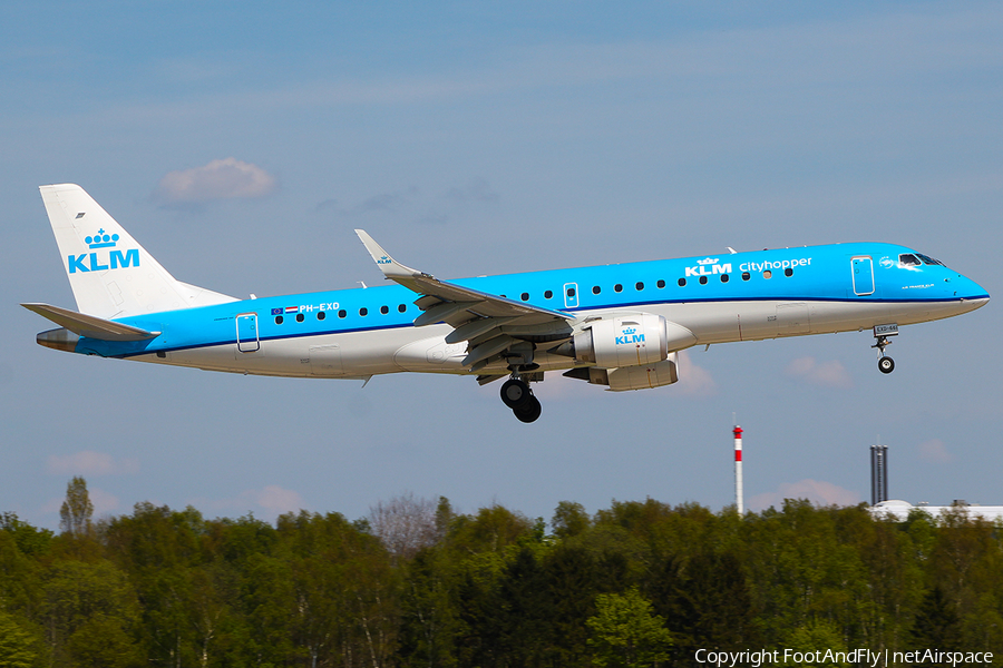 KLM Cityhopper Embraer ERJ-190STD (ERJ-190-100STD) (PH-EXD) | Photo 148145