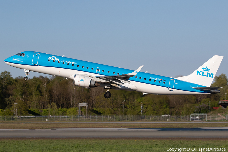 KLM Cityhopper Embraer ERJ-190STD (ERJ-190-100STD) (PH-EXE) | Photo 506608