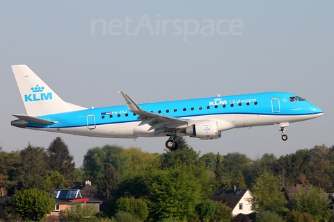 KLM Cityhopper Embraer ERJ-175STD (ERJ-170-200STD) (PH-EXJ) at  Hamburg - Fuhlsbuettel (Helmut Schmidt), Germany