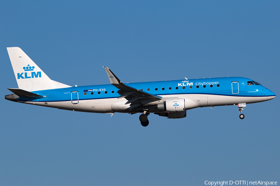 KLM Cityhopper Embraer ERJ-175STD (ERJ-170-200STD) (PH-EXS) | Photo 224181
