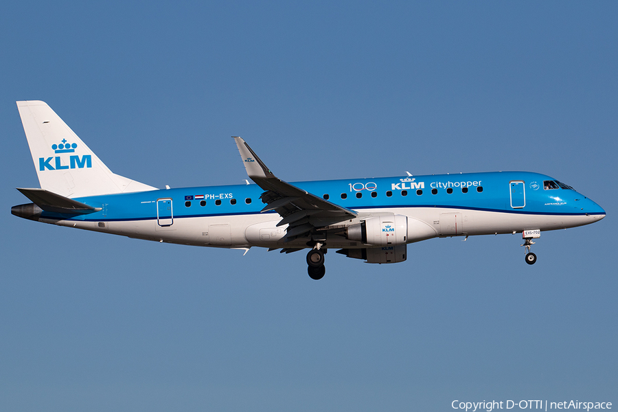 KLM Cityhopper Embraer ERJ-175STD (ERJ-170-200STD) (PH-EXS) | Photo 402772