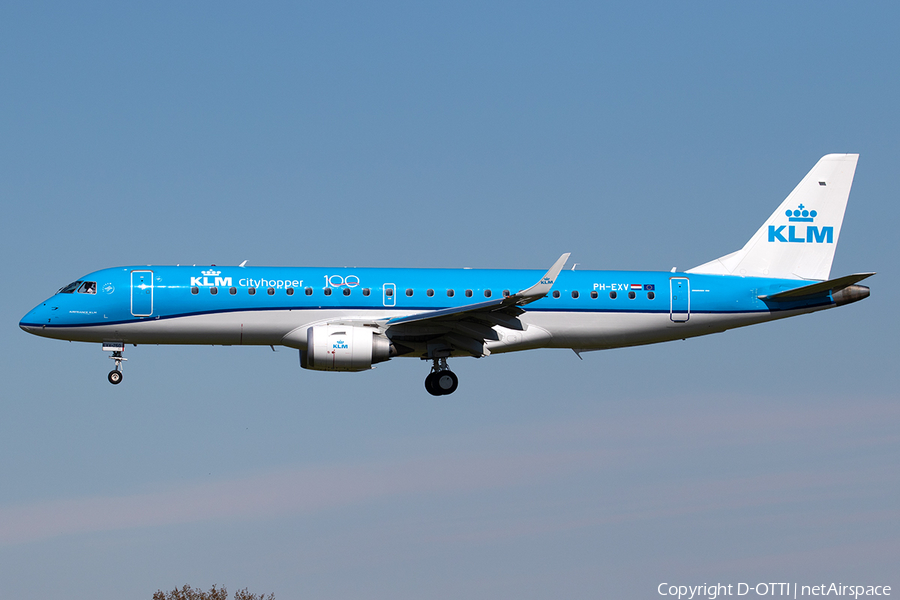 KLM Cityhopper Embraer ERJ-190STD (ERJ-190-100STD) (PH-EXV) | Photo 382824
