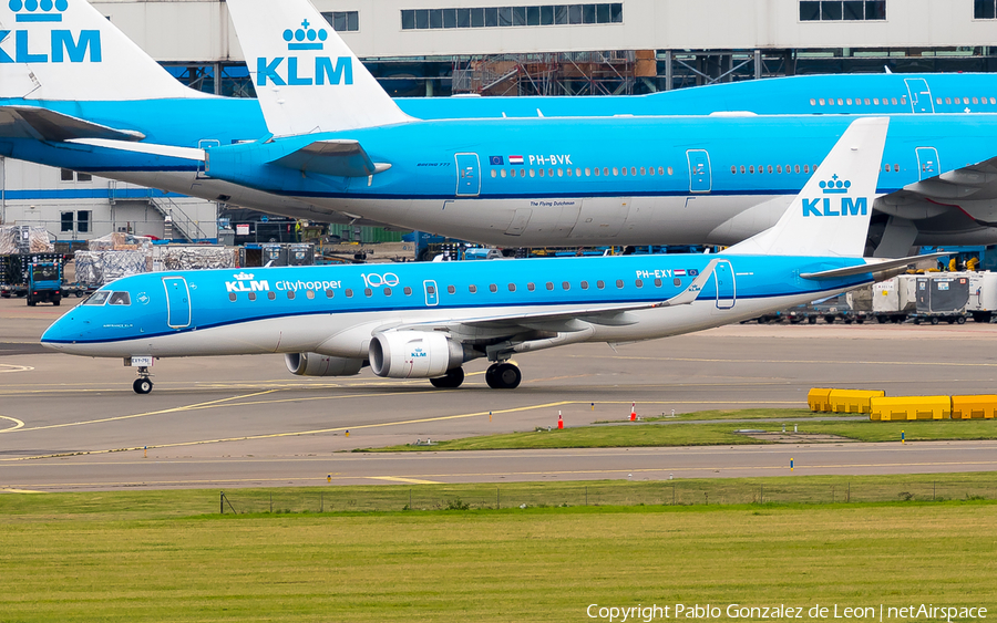 KLM Cityhopper Embraer ERJ-190STD (ERJ-190-100STD) (PH-EXY) | Photo 350471