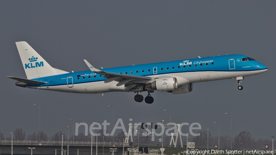KLM Cityhopper Embraer ERJ-190LR (ERJ-190-100LR) (PH-EZA) | Photo 228374