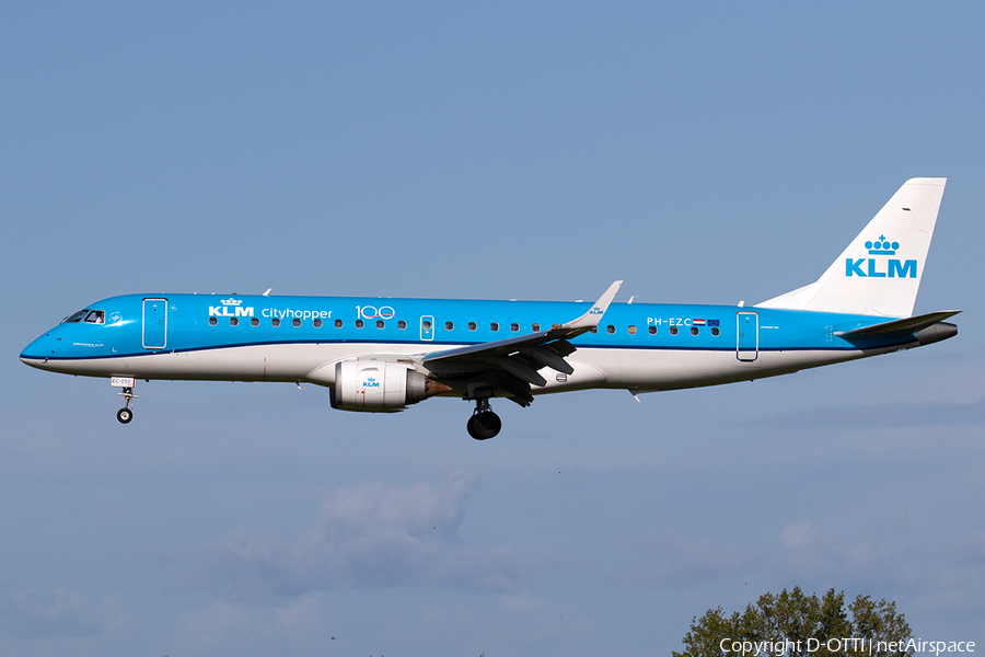 KLM Cityhopper Embraer ERJ-190STD (ERJ-190-100STD) (PH-EZC) | Photo 351410