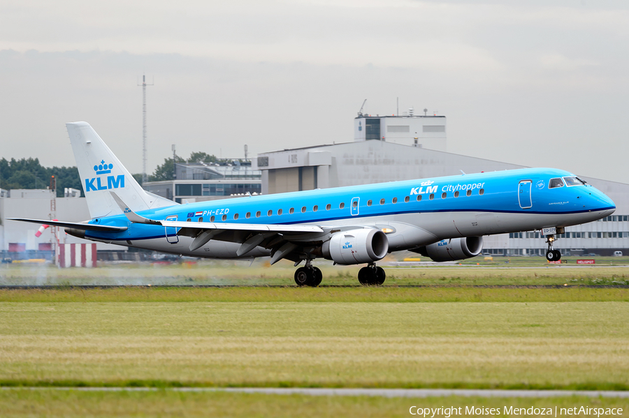 KLM Cityhopper Embraer ERJ-190STD (ERJ-190-100STD) (PH-EZD) | Photo 114836