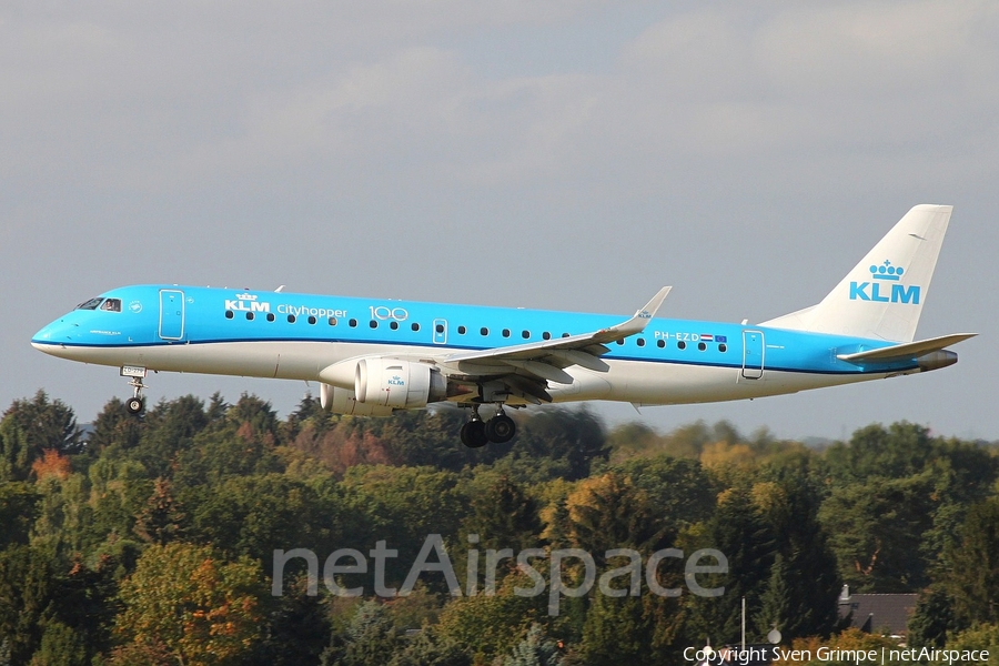 KLM Cityhopper Embraer ERJ-190STD (ERJ-190-100STD) (PH-EZD) | Photo 356383