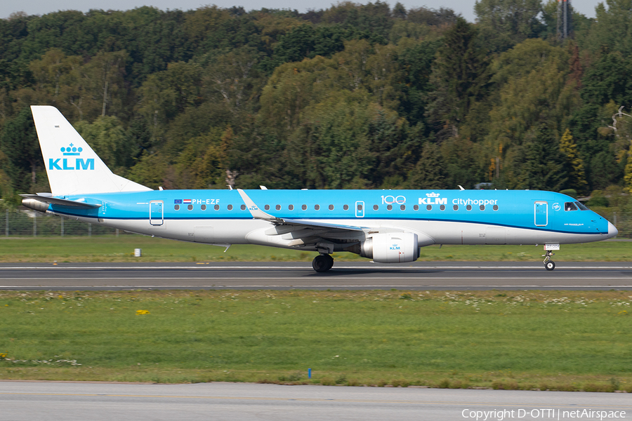 KLM Cityhopper Embraer ERJ-190STD (ERJ-190-100STD) (PH-EZF) | Photo 349139