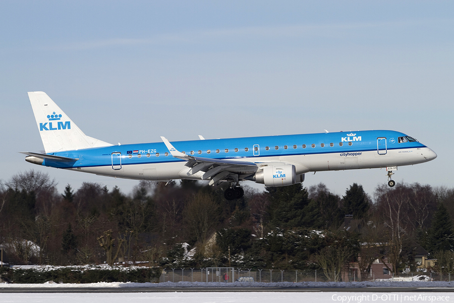 KLM Cityhopper Embraer ERJ-190LR (ERJ-190-100LR) (PH-EZG) | Photo 287168