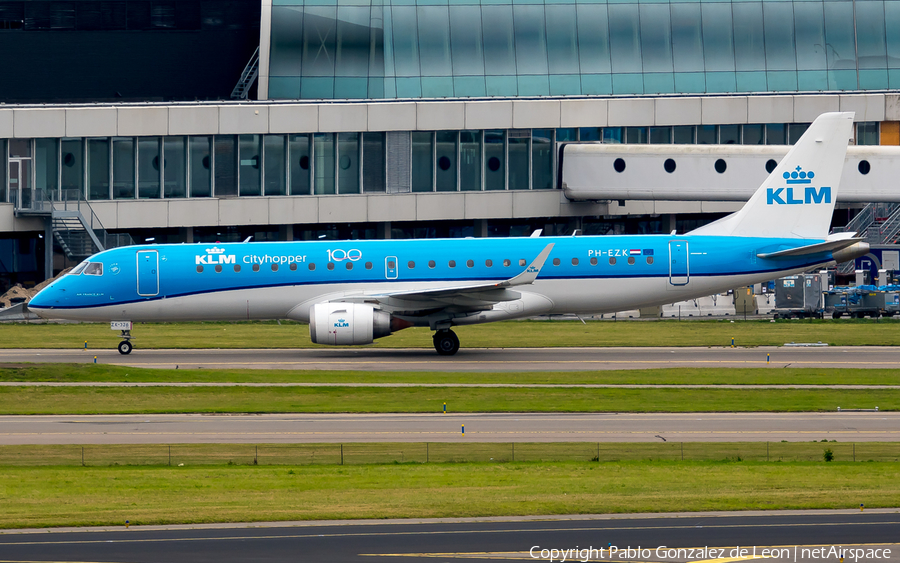 KLM Cityhopper Embraer ERJ-190STD (ERJ-190-100STD) (PH-EZK) | Photo 350121