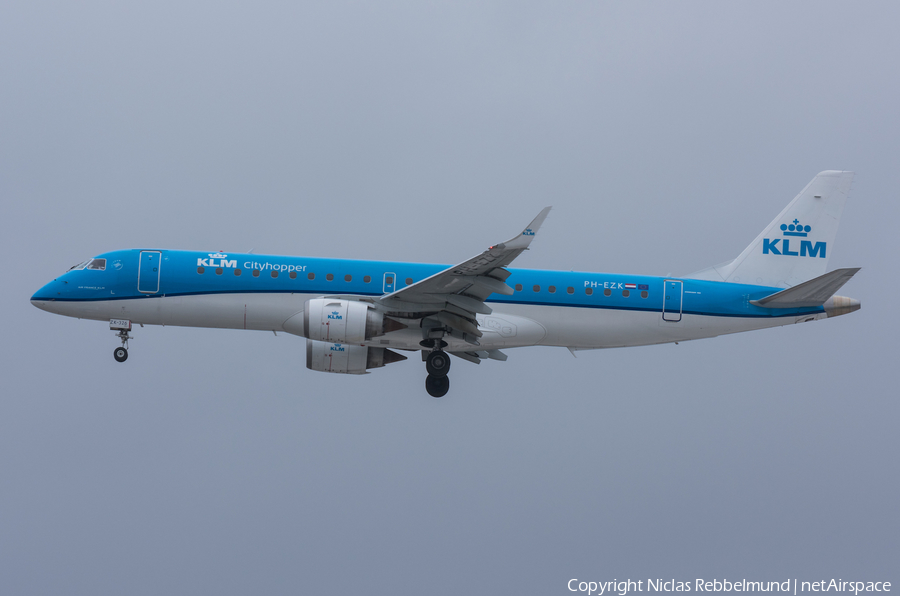 KLM Cityhopper Embraer ERJ-190STD (ERJ-190-100STD) (PH-EZK) | Photo 249352