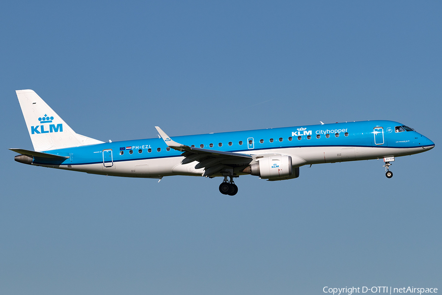 KLM Cityhopper Embraer ERJ-190STD (ERJ-190-100STD) (PH-EZL) | Photo 165728