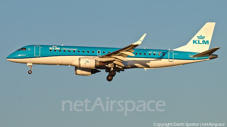 KLM Cityhopper Embraer ERJ-190STD (ERJ-190-100STD) (PH-EZL) | Photo 359058