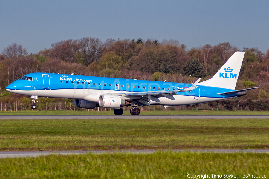 KLM Cityhopper Embraer ERJ-190STD (ERJ-190-100STD) (PH-EZL) | Photo 106990