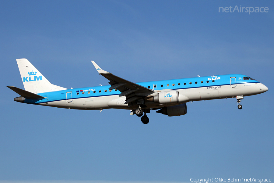 KLM Cityhopper Embraer ERJ-190STD (ERJ-190-100STD) (PH-EZM) | Photo 42946