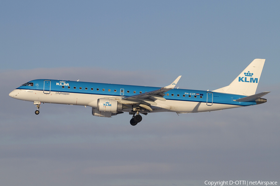 KLM Cityhopper Embraer ERJ-190LR (ERJ-190-100LR) (PH-EZP) | Photo 329796