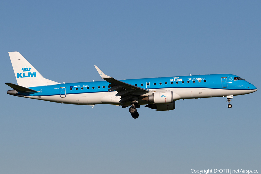 KLM Cityhopper Embraer ERJ-190LR (ERJ-190-100LR) (PH-EZS) | Photo 243865