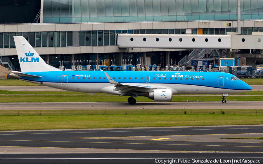 KLM Cityhopper Embraer ERJ-190STD (ERJ-190-100STD) (PH-EZT) | Photo 350236