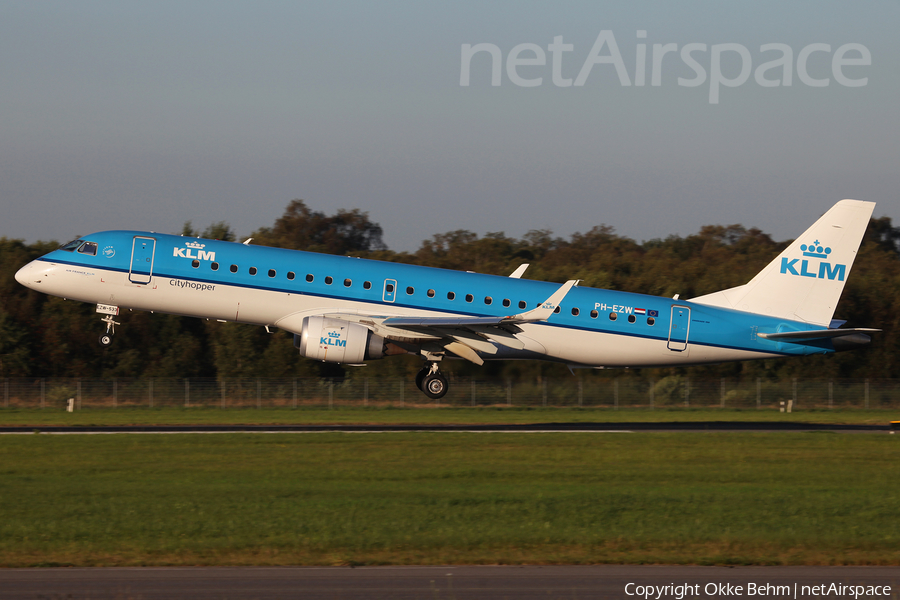KLM Cityhopper Embraer ERJ-190STD (ERJ-190-100STD) (PH-EZW) | Photo 126065