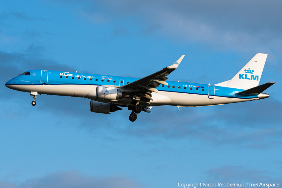KLM Cityhopper Embraer ERJ-190STD (ERJ-190-100STD) (PH-EZW) | Photo 346682