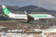 Transavia Boeing 737-8K2 (PH-HSA) at  Gran Canaria, Spain