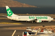 Transavia Boeing 737-8K2 (PH-HSA) at  Gran Canaria, Spain