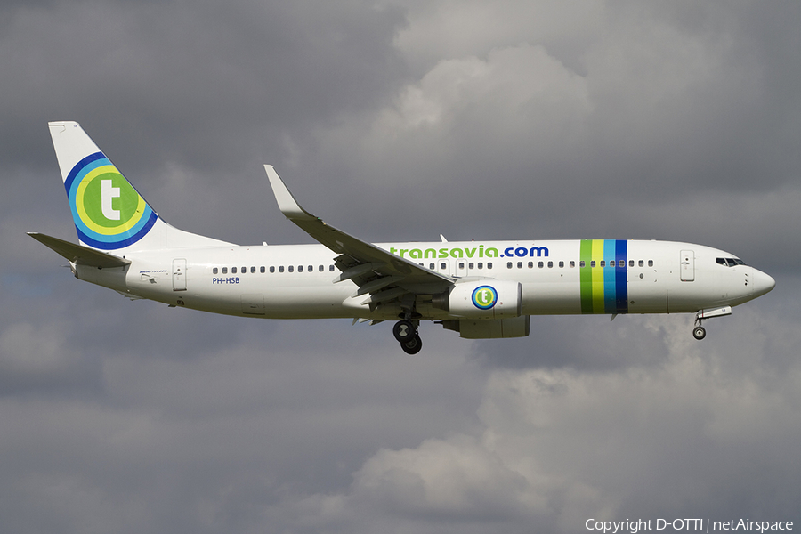 Transavia Boeing 737-8K2 (PH-HSB) | Photo 313101