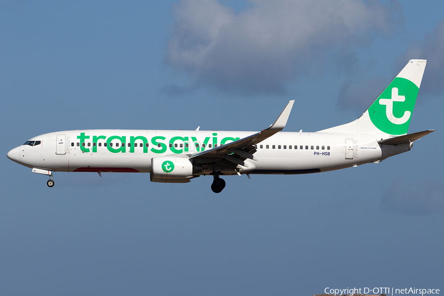 Transavia Boeing 737-8K2 (PH-HSB) | Photo 261102