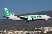 Transavia Boeing 737-8K2 (PH-HSB) at  Gran Canaria, Spain