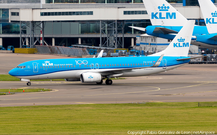 KLM - Royal Dutch Airlines Boeing 737-8K2 (PH-HSD) | Photo 350468