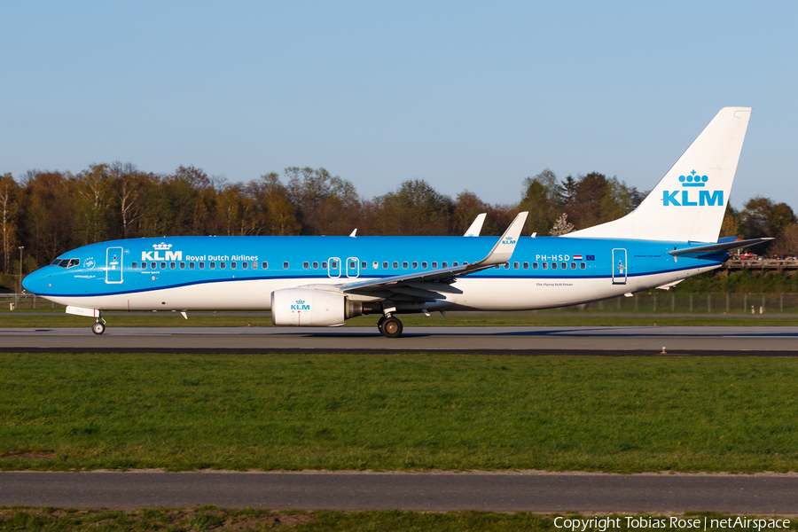 KLM - Royal Dutch Airlines Boeing 737-8K2 (PH-HSD) | Photo 312168
