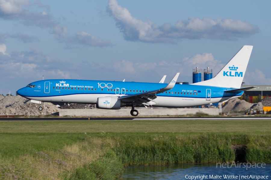 KLM - Royal Dutch Airlines Boeing 737-8K2 (PH-HSE) | Photo 393923