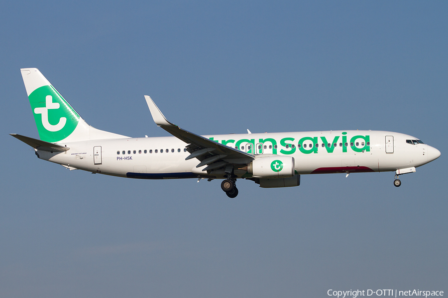 Transavia Boeing 737-8K2 (PH-HSK) | Photo 527030