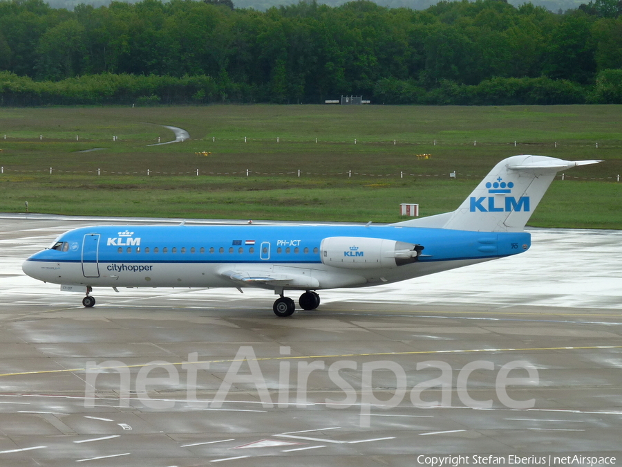 KLM Cityhopper Fokker 70 (PH-JCT) | Photo 490250