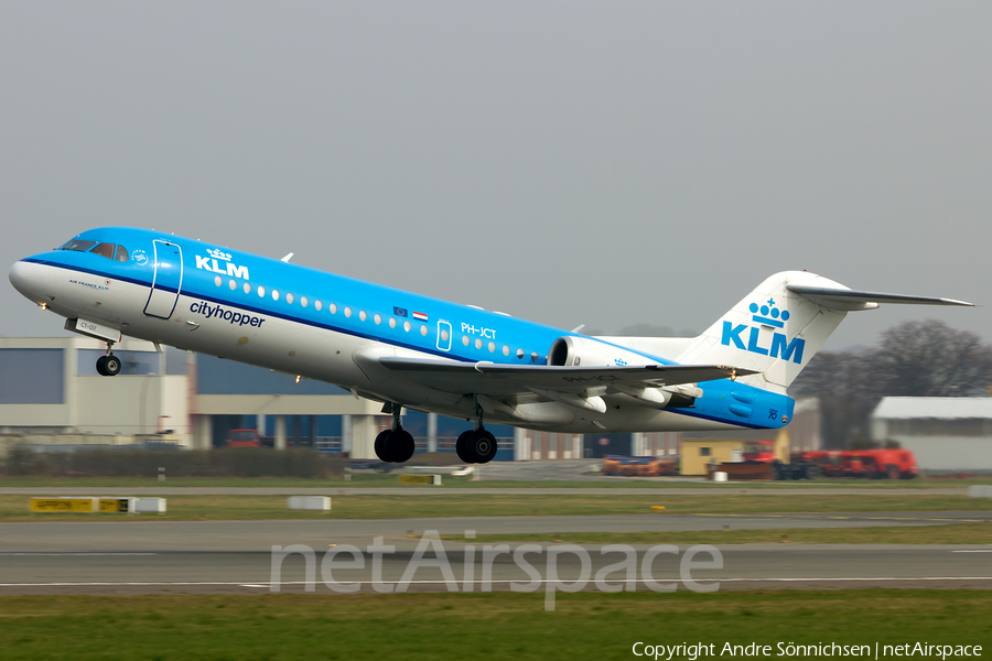 KLM Cityhopper Fokker 70 (PH-JCT) | Photo 44371