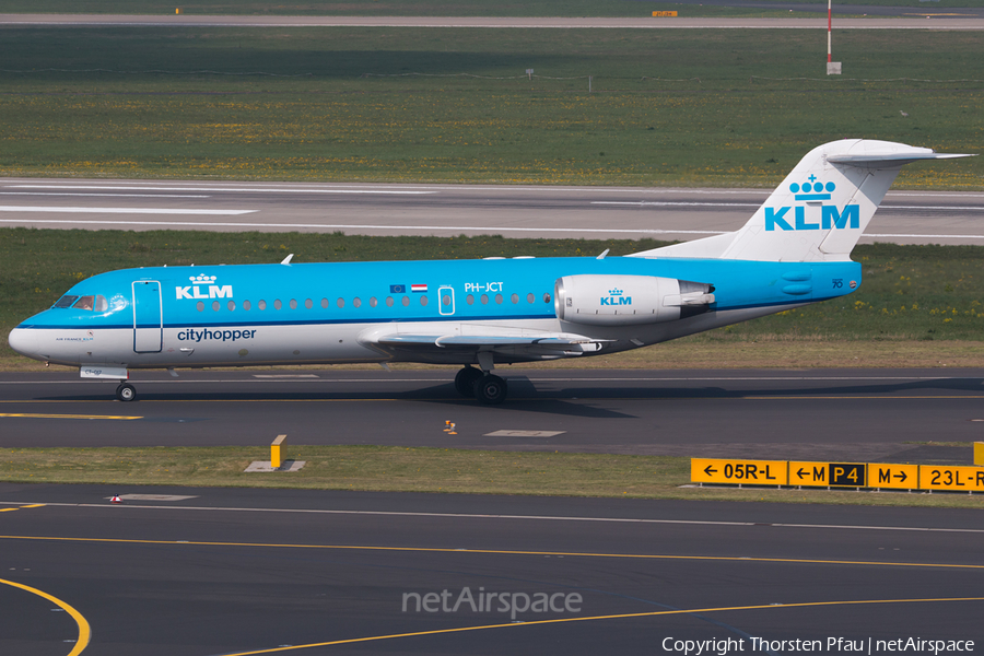 KLM Cityhopper Fokker 70 (PH-JCT) | Photo 64683