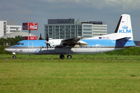 KLM Cityhopper Fokker 50 (PH-JXJ) at  Amsterdam - Schiphol, Netherlands