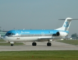 KLM Cityhopper Fokker 100 (PH-KLE) at  Manchester - International (Ringway), United Kingdom