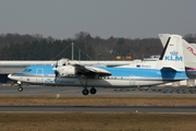 KLM Cityhopper Fokker 50 (PH-KVI) at  Luxembourg - Findel, Luxembourg