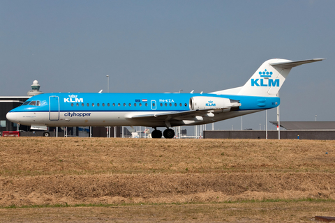 KLM Cityhopper Fokker 70 (PH-KZA) at  Amsterdam - Schiphol, Netherlands