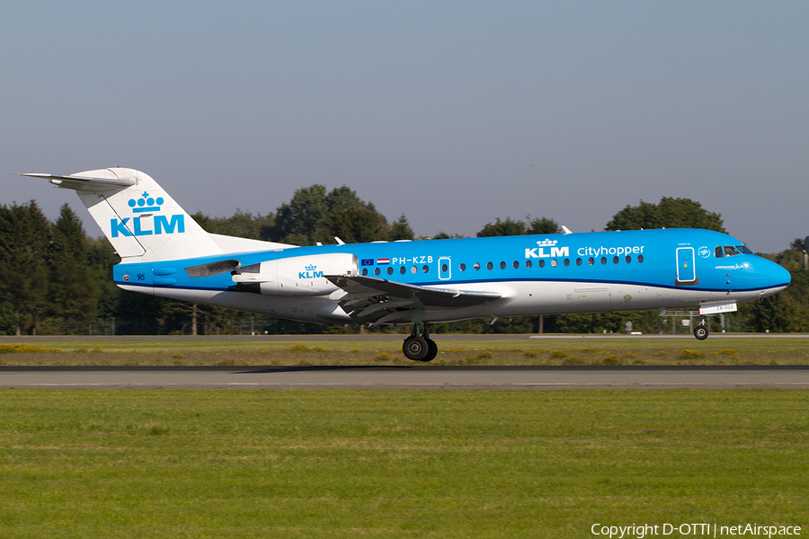 KLM Cityhopper Fokker 70 (PH-KZB) | Photo 517658