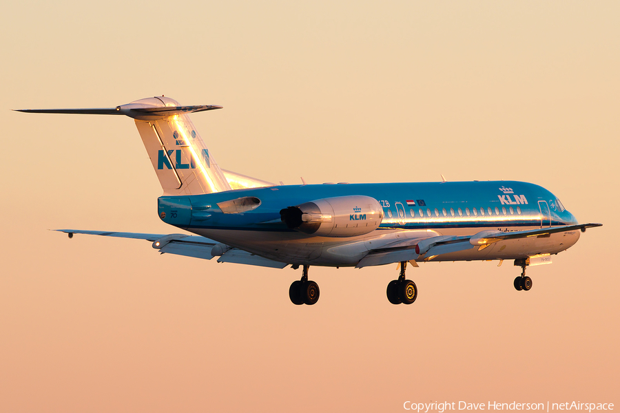 KLM Cityhopper Fokker 70 (PH-KZB) | Photo 32644