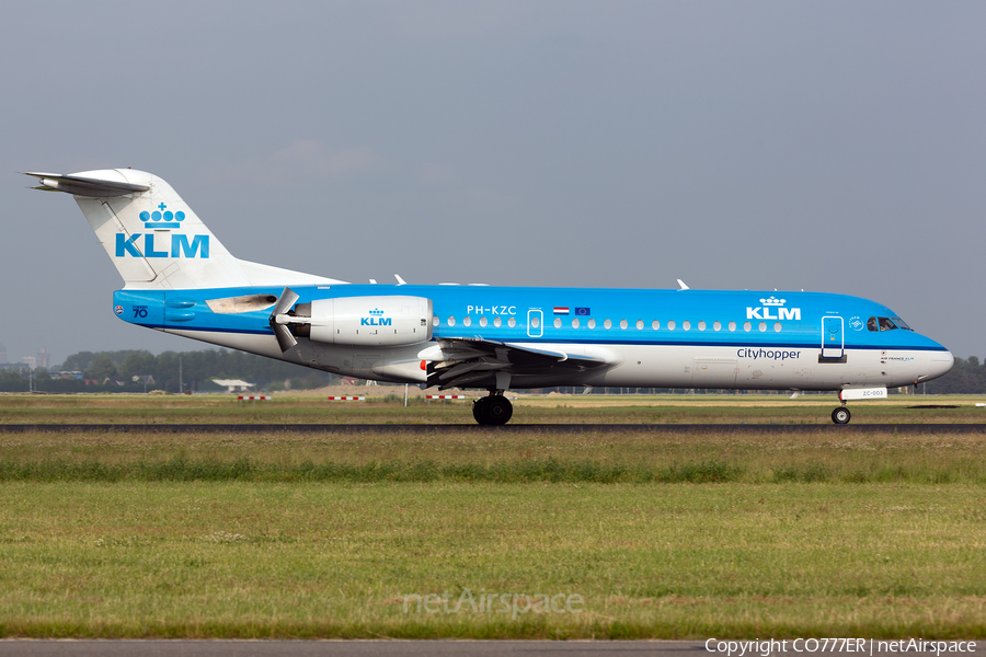 KLM Cityhopper Fokker 70 (PH-KZC) | Photo 422400