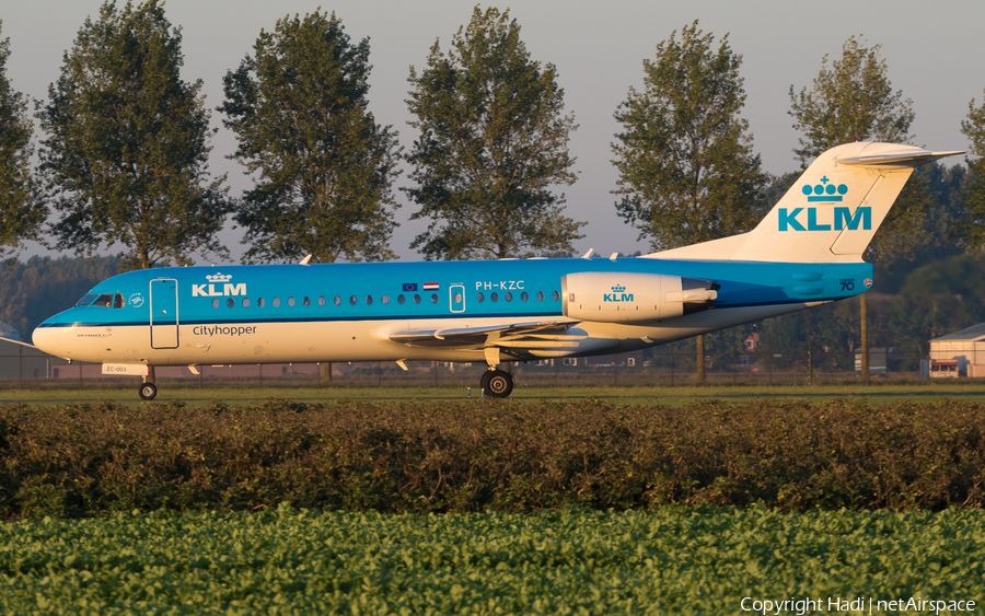 KLM Cityhopper Fokker 70 (PH-KZC) | Photo 125283