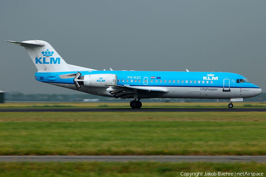KLM Cityhopper Fokker 70 (PH-KZC) | Photo 173458